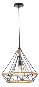 Ljuskrona med textilsladd FLARE 1xE27/15W/230V beige