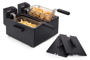 Fritös Dubbel 2x3L 2x1800W Svart
