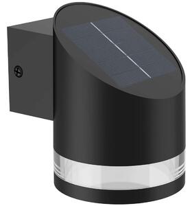 Fyve Vägglampa Vinklad Solcell Ultra Efficient LED 200lm Svart