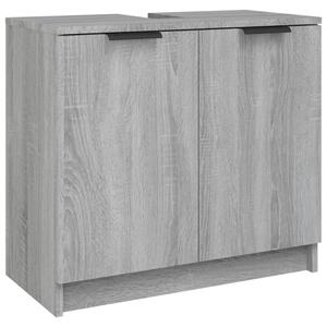 Badrumsskåp grå sonoma 64,5x33,5x59 cm konstruerat trä