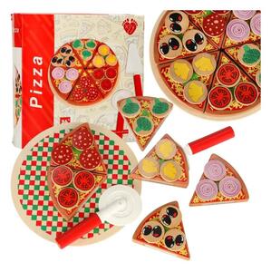 Träleksak: Dekorera Pizza - 20cm Diameter