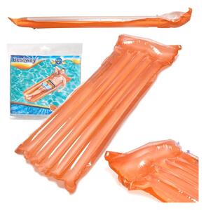 Uppblåsbar orange badmadrass för sommarbad