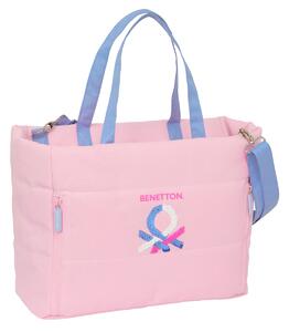 Väska Benetton Pink Rosa 40 x 31 x 17 cm