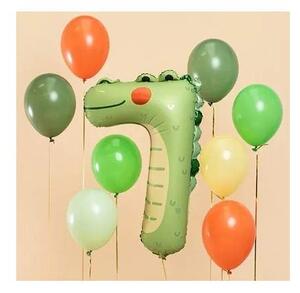 Födelsedagsballong Krokodil Siffra 7 56x85 cm