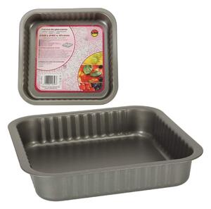 Non-stick fyrkantig bakplåt för tårtor och pizzor