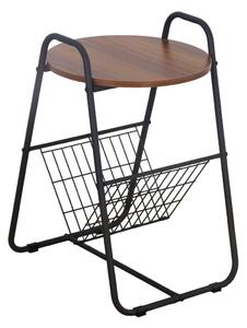 Metallbord Loftdesign med MDF och Tidningshållare