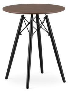 Runt Bord 60 cm, Bokben, Matt Ask, Stabil