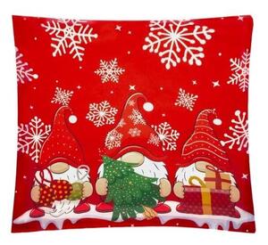 Juligt Kuddfodral 40x40 cm Tomtemotiv Polyester