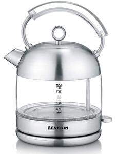 Vattenkokare 1,7L 2400W Borstat stål/Glas WK3459