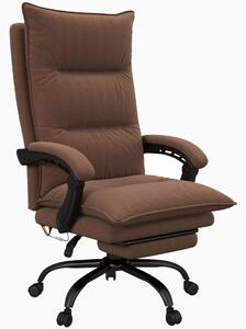 Ergonomisk brun kontorsstol med massage och lutning
