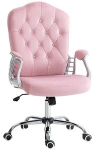 Ergonomisk rosa kontorsstol för kvinnor