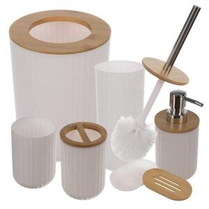 Elegant badrumstillbehör set - vit design