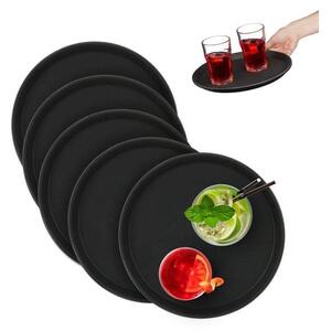 Rund serveringsbricka set om 5 28 cm