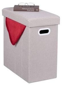 Pall med förvaringsutrymme beige