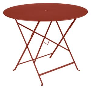Fermob - Bistro Table Ø 96 cm, Red Ochre - Balkong- och cafébord - Röd - Metall