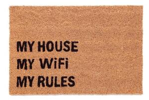 Dörrmatta i kokosnöt "MY WiFi MY RULES"
