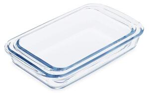 Uppsättning med 2 grytunderlägg i glas