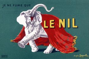 Bildreproduktion I only smoke the Nile – Cigarette advertising poster, Leonetto Cappiello