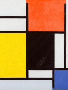 Bildreproduktion Composition with red, Piet Mondrian