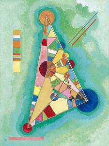 Bildreproduktion Colorful in the triangle, Wassily Kandinsky