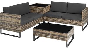 TecTake GmbH 404302 loungeset i konstrotting ostuni - natur