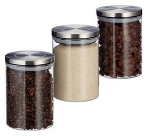 3-pack 600 ml glasburkar med lock