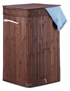 Hopfällbar tvättkorg bambu