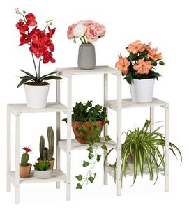 Blomställ trä vit