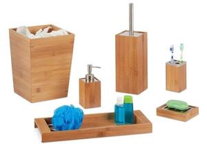 Badrumsset bambu 6 delar