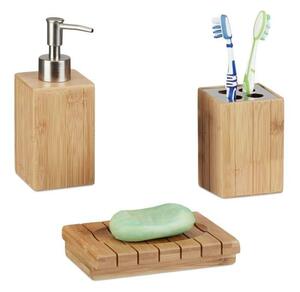 Badrumstillbehör Bambu Set om 3