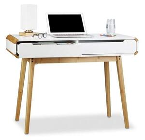 Skrivbord med lådor i vitt