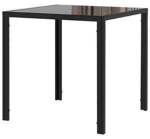 Matbord Fyrkantigt köksbord för 4 personer, matsalsbord av härdat glas, lastkapacitet upp till 80 kg, för kök, matsal, 75 x 75 x