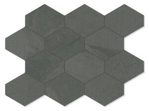 Unicomstarker Hexagon Klinker Brazilian Slate Elephant Grey Matt 25x34 cm