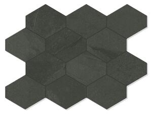 Unicomstarker Hexagon Klinker Brazilian Slate Pencil Grey Matt 25x34 cm