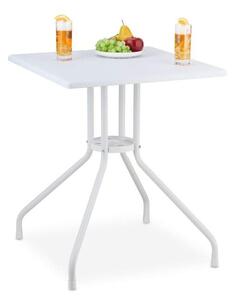 Trädgårdsbord i vit rottinglook