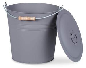 Askhink med lock 12 l
