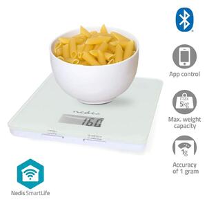 SmartLife köksvåg | Bluetooth® | Glas / Plast | Vit