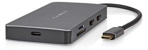 USB Multi-Port Adapter | USB 3.2 Gen 1 | USB-C™ Hane | Micro SD / RJ45 Hona / SD / USB-C™ Hona / 2x HDMI™ / 2x USB-A Hona | 5 Gb