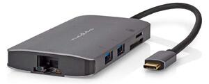 USB Multi-Port Adapter | USB 3.2 Gen 1 | USB-C™ Hane | HDMI™ Utgång / Micro SD / RJ45 Hona / SD / USB-C™ Hona / 3x USB-A Hona |