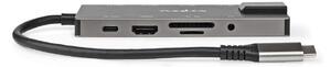 USB Multi-Port Adapter | USB 3.2 Gen 1 | USB-C™ Hane | HDMI™ Utgång / RJ45 Hona / SD / 2x USB-C™ / 3.5 mm Hona / 3x USB-A Hona |