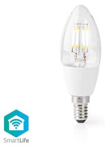 SmartLife LED vintage lampa | Wi-Fi | E14 | 400 lm | 5 W | Varm Vit | 2700 K | Glas | Android™ / IOS | Ljus | 1 st