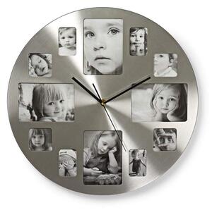 Väggklocka | Diameter: 400 mm | Metall | Silver