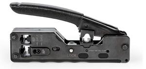 Crimp pliers | CAT5 / CAT5e / CAT6 / CAT6a / CAT7 / RJ12 / RJ45 | Skärande / Tång | ABS / Stål | Svart
