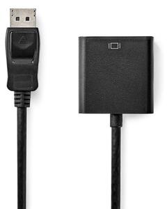 Displayport-adapter | DisplayPort Hane | VGA hona 15p | 1080p | Nickelplaterad | 0.20 m | Rund | Svart | Låda