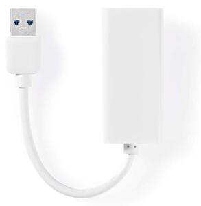 USB-nätverkskort | USB 3.2 Gen 1 | 1 Gbps | USB-A Hane | RJ45 Hona | 0.20 m | Rund | Nickelplaterad | Bar koppar | Vit | Låda