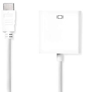 VGA-adapter | HDMI™ Kontakt | VGA hona 15p | Nickelplaterad | Rak | PVC | Vit | Låda