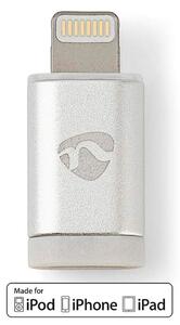Lightning Adapter | Apple Lightning, 8-stifts | USB Micro-B Hona | Guldplaterad | Rund | Aluminium