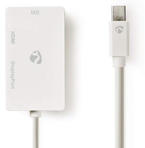 Mini Displayport-kabel | DisplayPort 1.2 | Mini DisplayPort Hane | DisplayPort Hona / DVI-D 24+1-Pin Hona / HDMI™ ingång | 21.6
