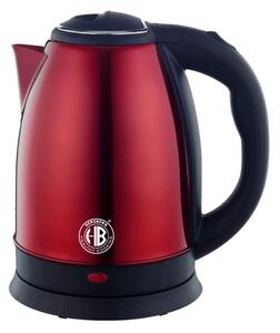 Herzberg HG-5011RED: 1,8L 1500W vattenkokare i rostfritt stål - röd