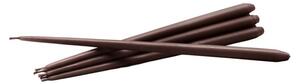 STOFF - Taper Candles - Stearinljus - Espresso - Cone-shaped - H29 x D1,3 cm - 6 pcs